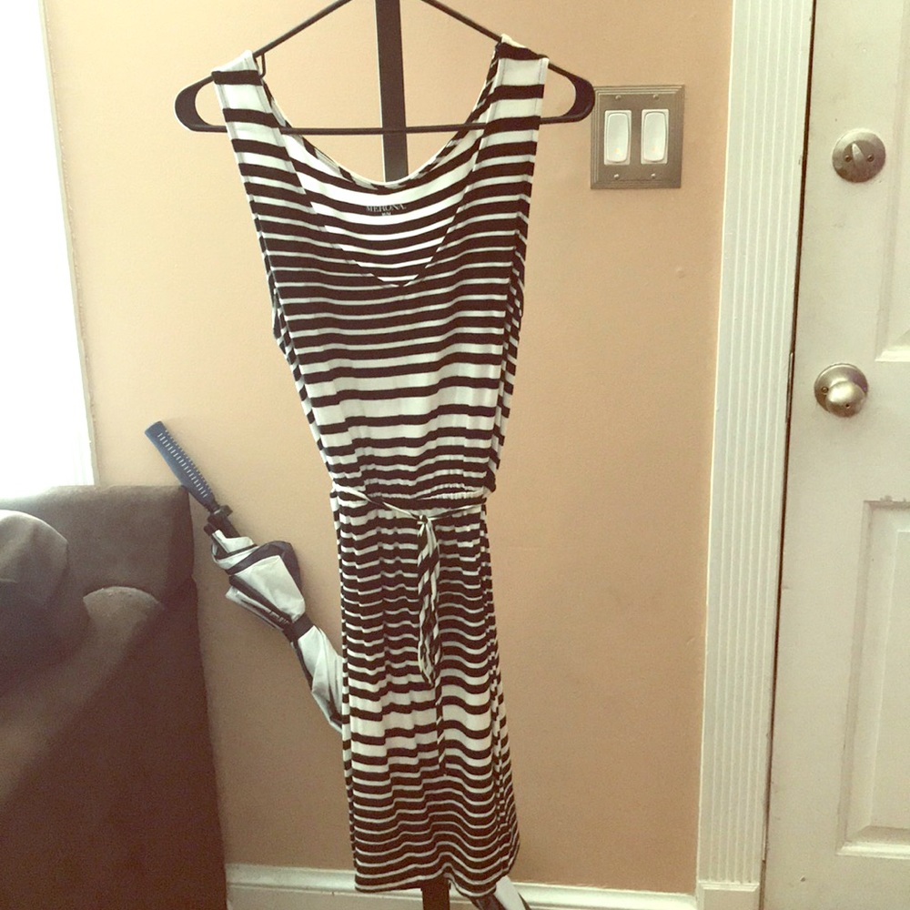 Adorable Black and white striped dress
